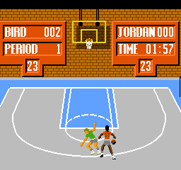 Jordan vs Bird One on One screenshot 3 for NES